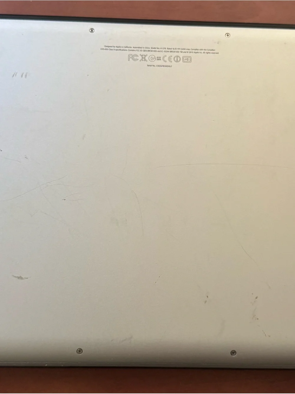 Apple MacBook Pro Silver with Black Keyboard. Untested As-is needs repair.